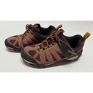 Merrell Women Accentor Waterproof Hiking Trail Shoes Brick Red Size 7.5
